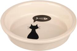 Katteskål porselen m/motiv enkel 250ml