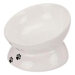 Skål i Keramikk til katt 0.25 L/Ø 13 cm, hvit